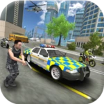 us police cop car driving game android application logo